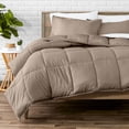 thumbnail image 1 of Bare Home Down Alternative Comforter Set - 3-Pieces - All Seasons - Full, Taupe, 1 of 10