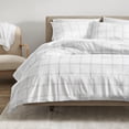 thumbnail image 1 of Bare Home Down Alternative Comforter Set - 3-Pieces - All Seasons - Full, White/Gray, 1 of 6