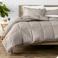thumbnail image 1 of Bare Home Down Alternative Comforter Set - 3-Pieces - All Seasons - King/Cal King, Khaki, 1 of 8
