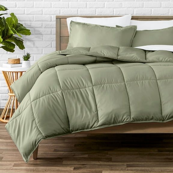 Bare Home Down Alternative Comforter Set - 3-Pieces - All Seasons - King, Sage