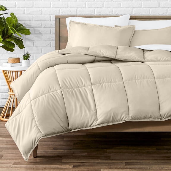 Bare Home Down Alternative Comforter Set - 3-Pieces - All Seasons - King, Sand
