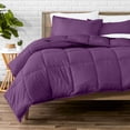 thumbnail image 1 of Bare Home Down Alternative Comforter Set - 3-Pieces - All Seasons - Oversized Queen, Plum, 1 of 10