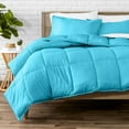 thumbnail image 1 of Bare Home Down Alternative Comforter Set - 3-Pieces - All Seasons - Queen, Aqua, 1 of 8