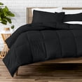 thumbnail image 1 of Bare Home Down Alternative Comforter Set - 3-Pieces - All Seasons - Queen, Black, 1 of 10