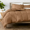 thumbnail image 1 of Bare Home Down Alternative Comforter Set - 3-Pieces - All Seasons - Queen, Caramel, 1 of 8