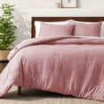 thumbnail image 1 of Bare Home Down Alternative Comforter Set - 3-Pieces - All Seasons - Queen, Heather Rosewood, 1 of 8