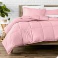 thumbnail image 1 of Bare Home Down Alternative Comforter Set - 3-Pieces - All Seasons - Queen, Light Pink, 1 of 8