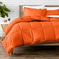 thumbnail image 1 of Bare Home Down Alternative Comforter Set - 3-Pieces - All Seasons - Queen, Orange, 1 of 8