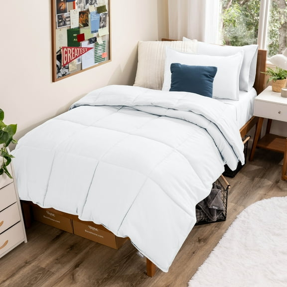 Bare Home Down Alternative Comforter Set - 3-Pieces - All Seasons - Super King, White
