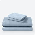 thumbnail image 1 of Bare Home Dusty Blue Sandwashed Microfiber Sheet Set, Wrinkle Resistant, Deep Pocket, Full, 1 of 7