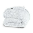 thumbnail image 1 of Bare Home Faux Shearling Blanket - Dual Layer - Fluffy & Soft - Lightweight - Twin/Twin XL, White, 1 of 7