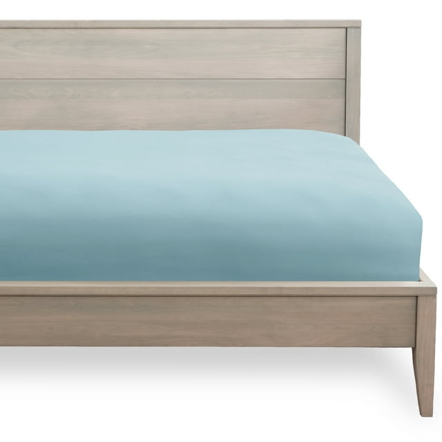 Bare Home Fitted Bottom Sheet Premium 1800 Ultra-Soft Wrinkle Resistant Microfiber, Hypoallergenic, Deep Pocket (Twin XL, Light Blue)