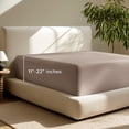 thumbnail image 1 of Bare Home Fitted Sheet - 22" Extra Deep Pocket - Premium 1800 Collection - Full, Taupe, 1 of 7
