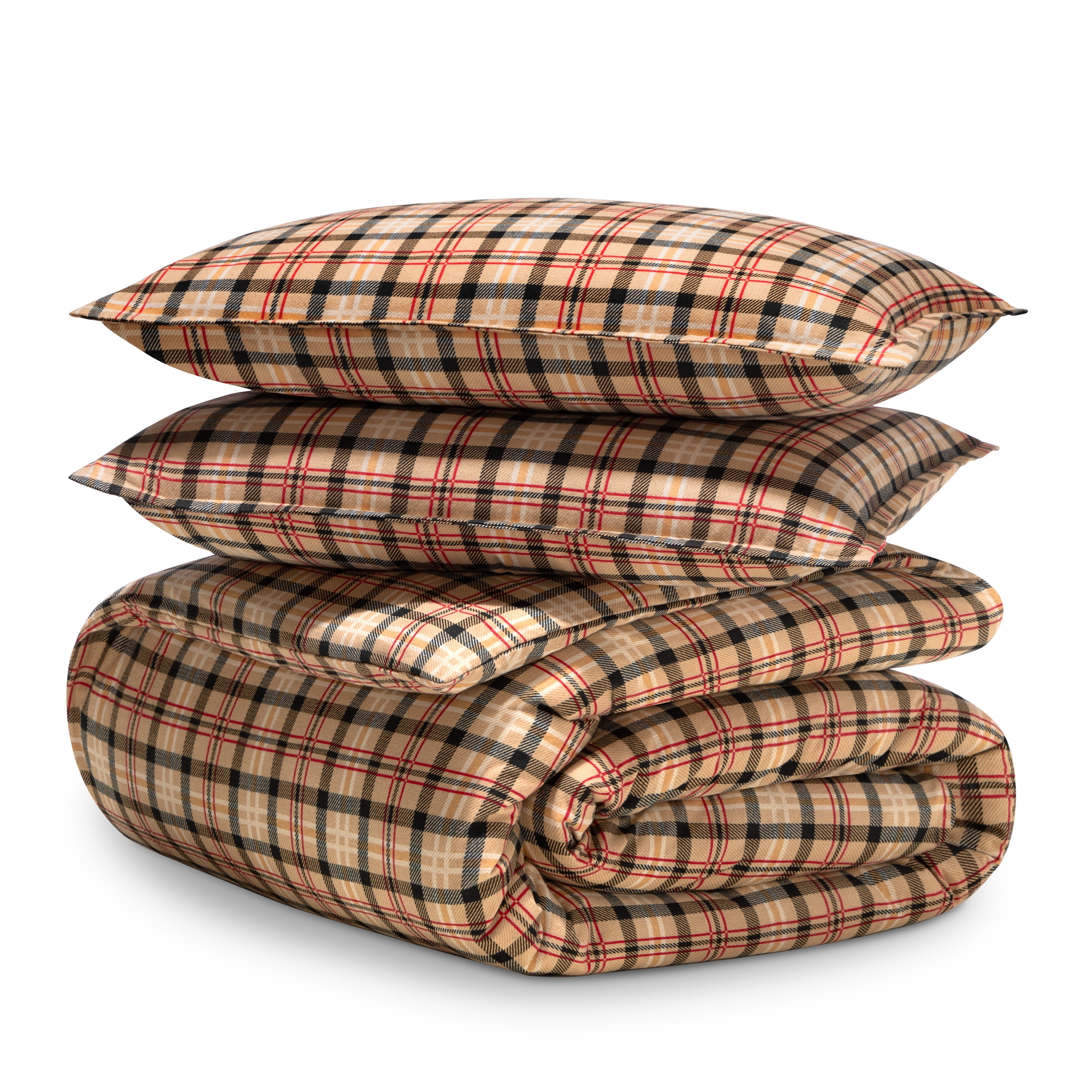 Red Lodge Plaid Full/Queen Cotton Flannel Duvet Cover Set