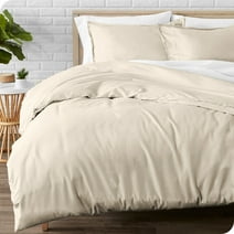 Bare Home Flannel Duvet Cover Set - 100% Flannel Cotton - Double Brushed - Full/Queen, Sand
