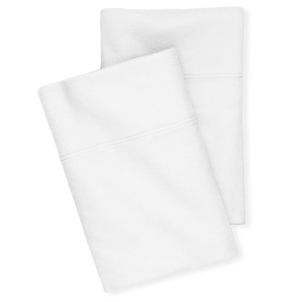 Bare Home Flannel Pillowcase Set, 100 Cotton, Heavyweight, Standard