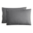 thumbnail image 1 of Bare Home Flannel Pillowcase Set - 100% Flannel Cotton - Double Brushed - Standard Set of 2, Gray, 1 of 8