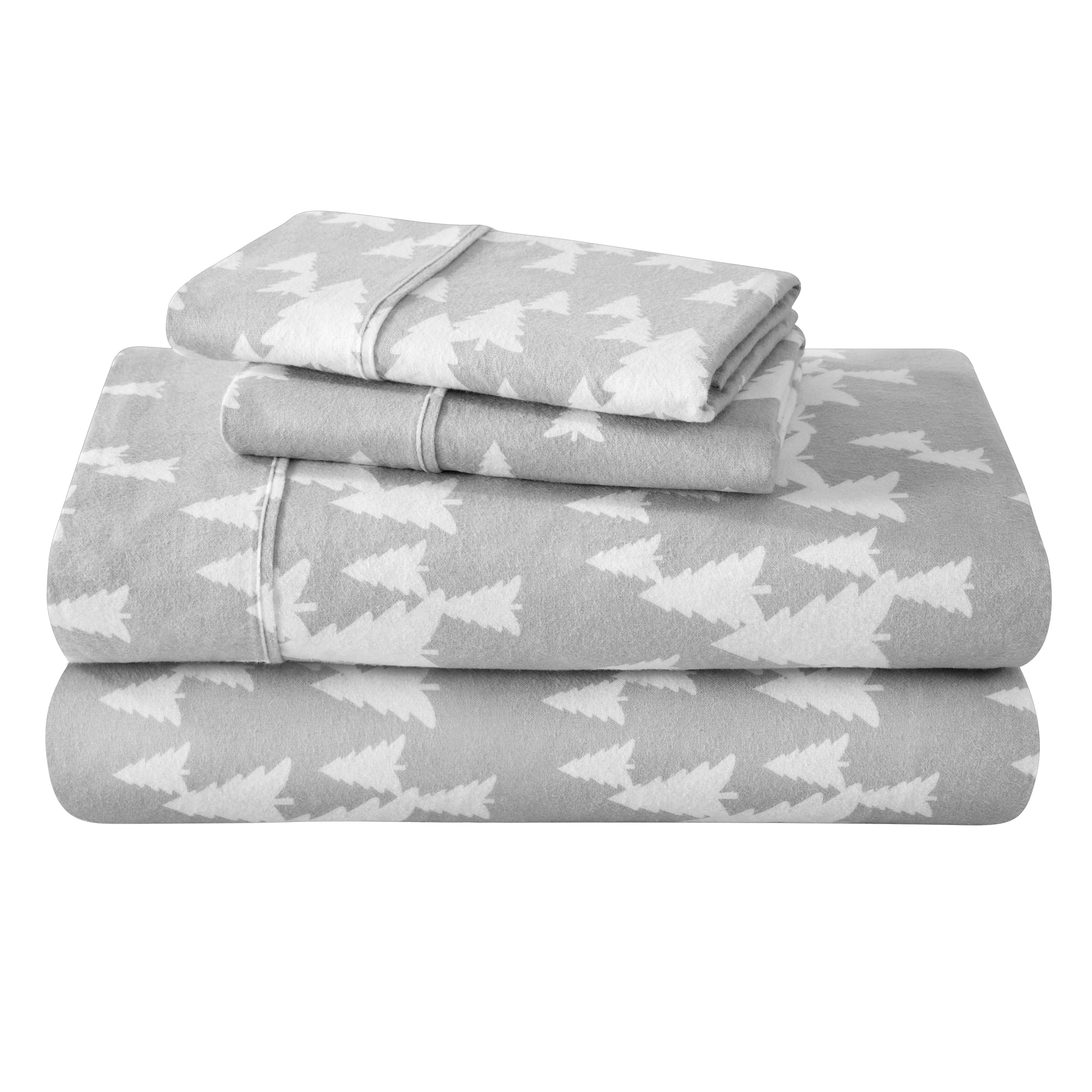 Bare Home Soft Bed Flannel Sheet Set, 100 Cotton, Deep Pocket, 3 Pcs