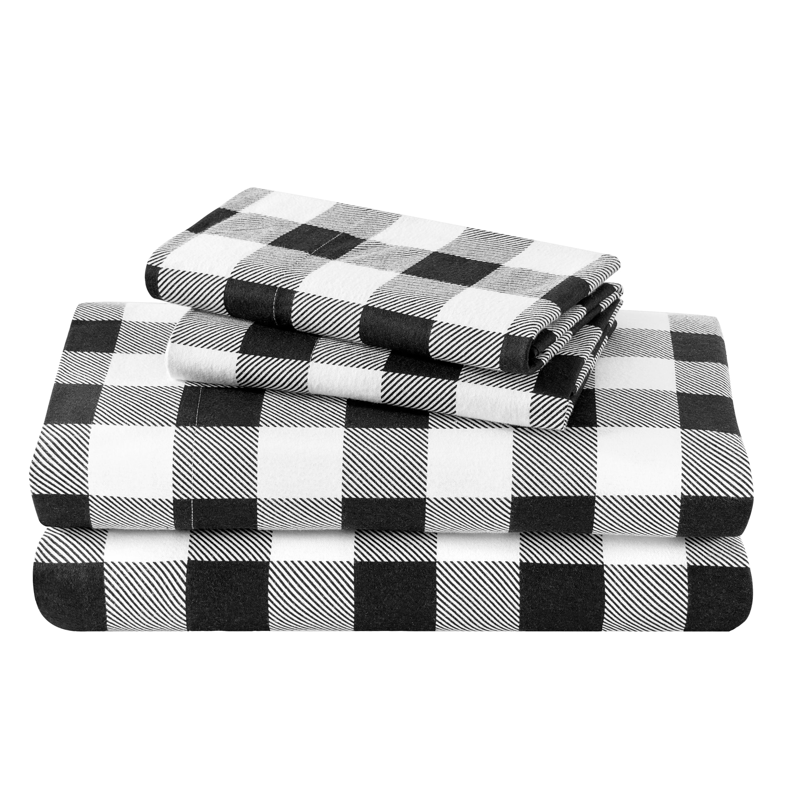 Black and White Buffalo Plaid Bath Towel | Zazzle