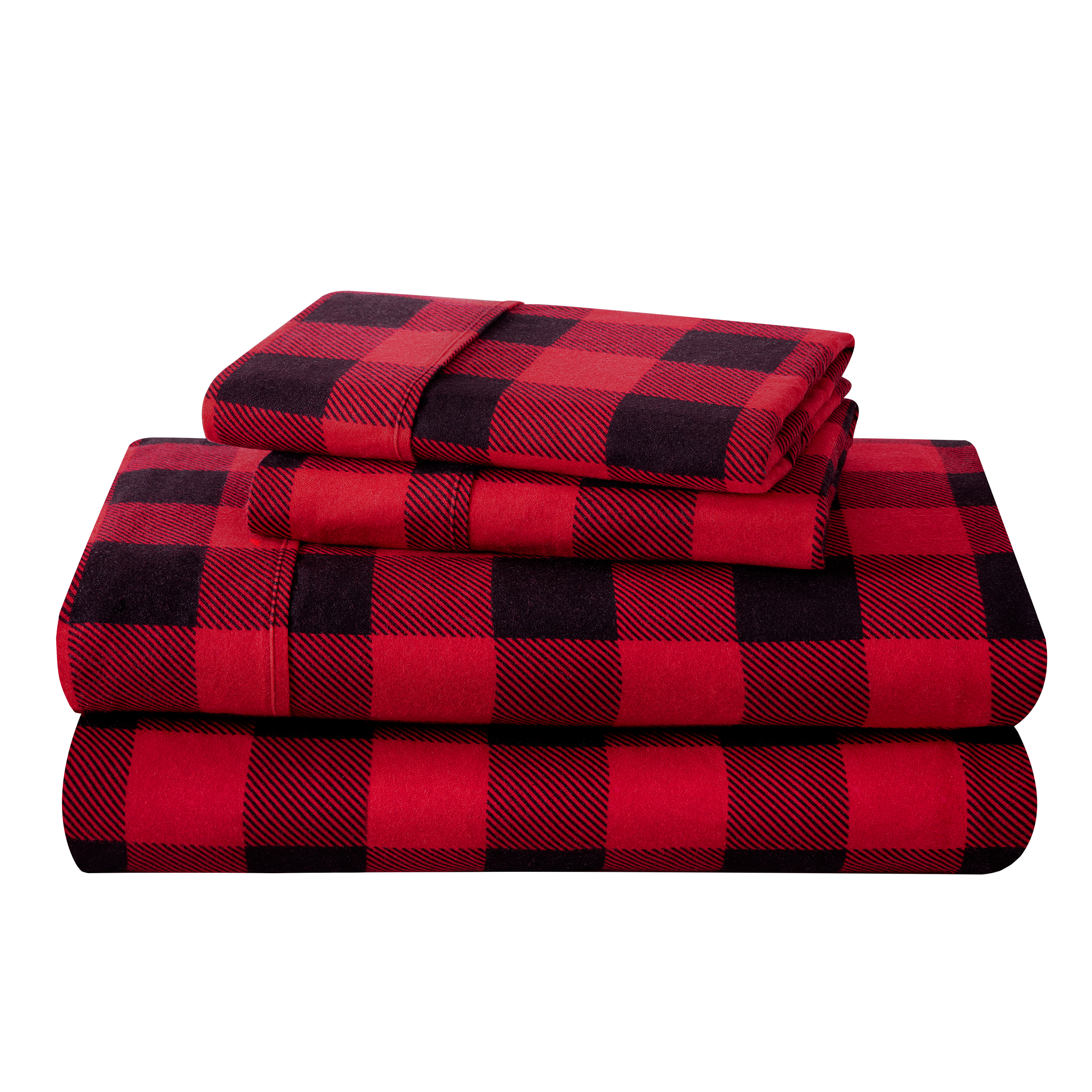 Bare Home Flannel Sheet Set 100 Cotton Deep Pocket King, Buffalo