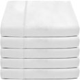 thumbnail image 1 of Bare Home Flat Top Sheet, Microfiber, Wrinkle Resistant, King, White, 5 Pack, 1 of 7