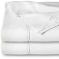thumbnail image 1 of Bare Home Flat Top Sheet, Microfiber, Wrinkle Resistant, Twin/Twin XL, White, 2 Pack, 1 of 7