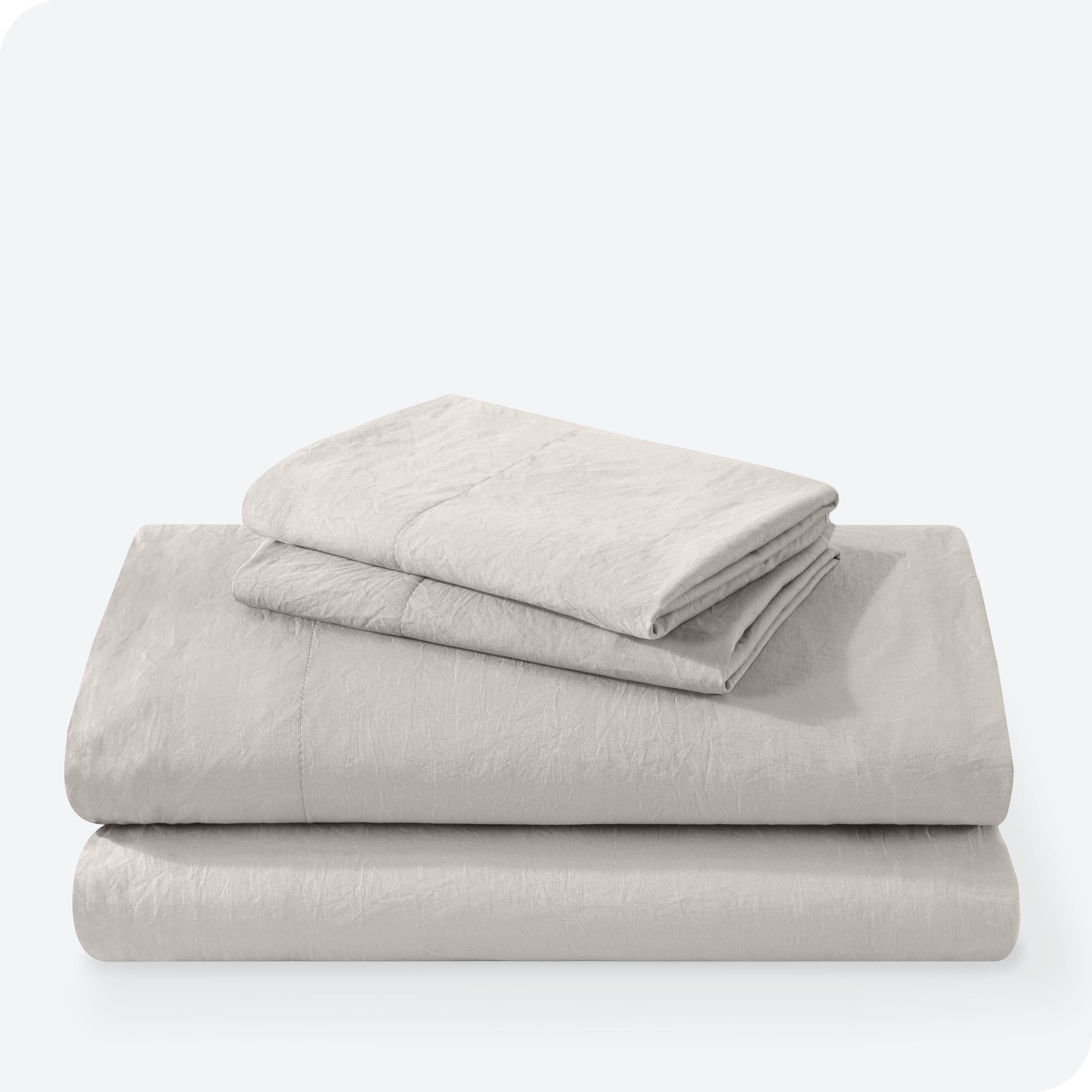 Bare Home Fog Sandwashed Microfiber Sheet Set, Wrinkle Resistant, Deep Pocket, King
