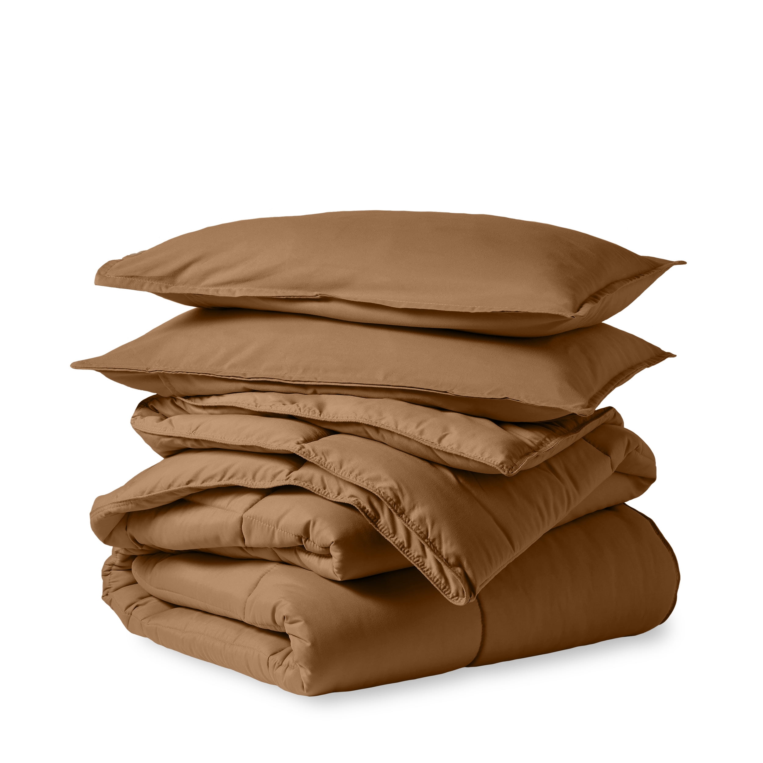 Full Caramel Down Alternative Microfiber Comforter Set