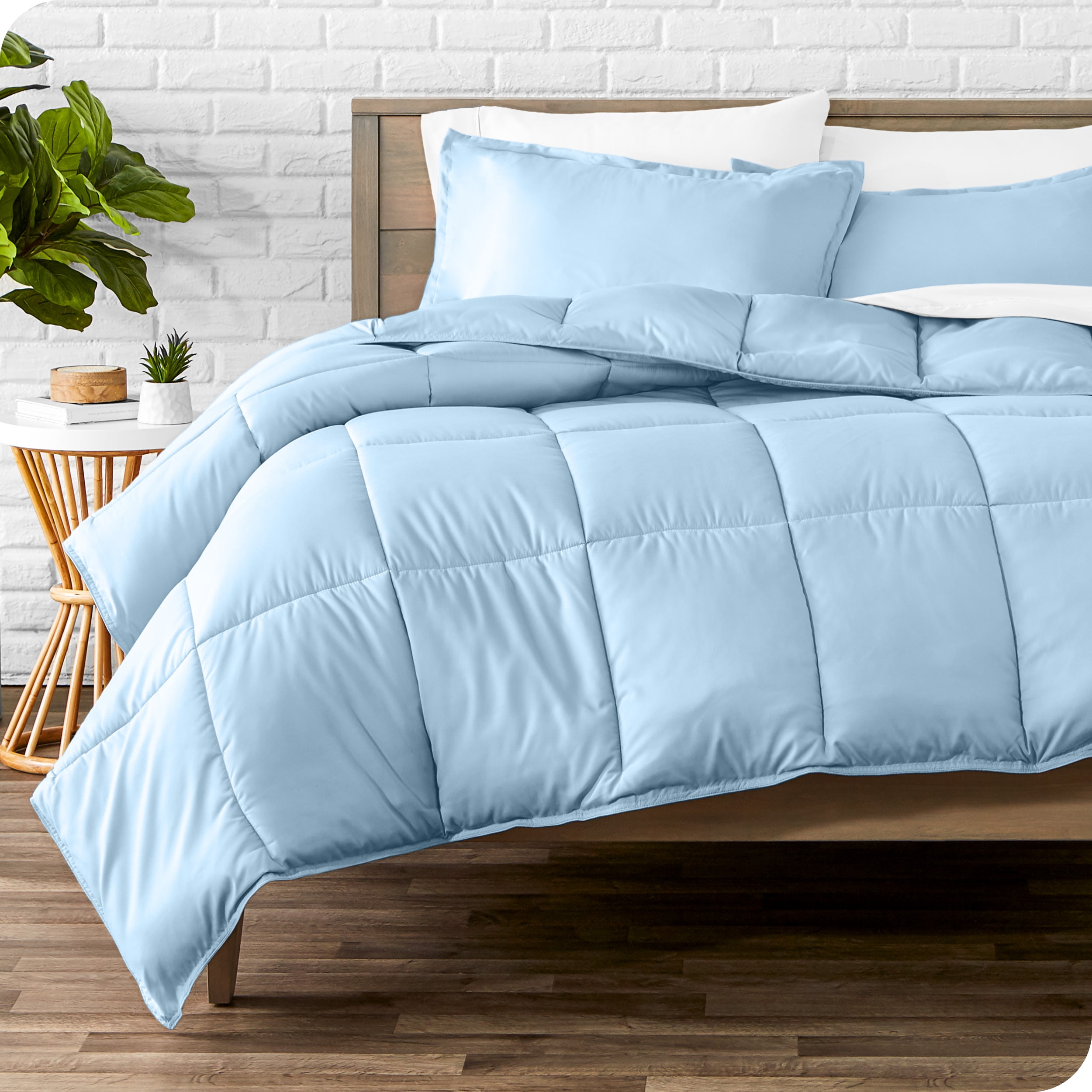Bare Home Goose Down Alternative Comforter Set 3 Piece Set All