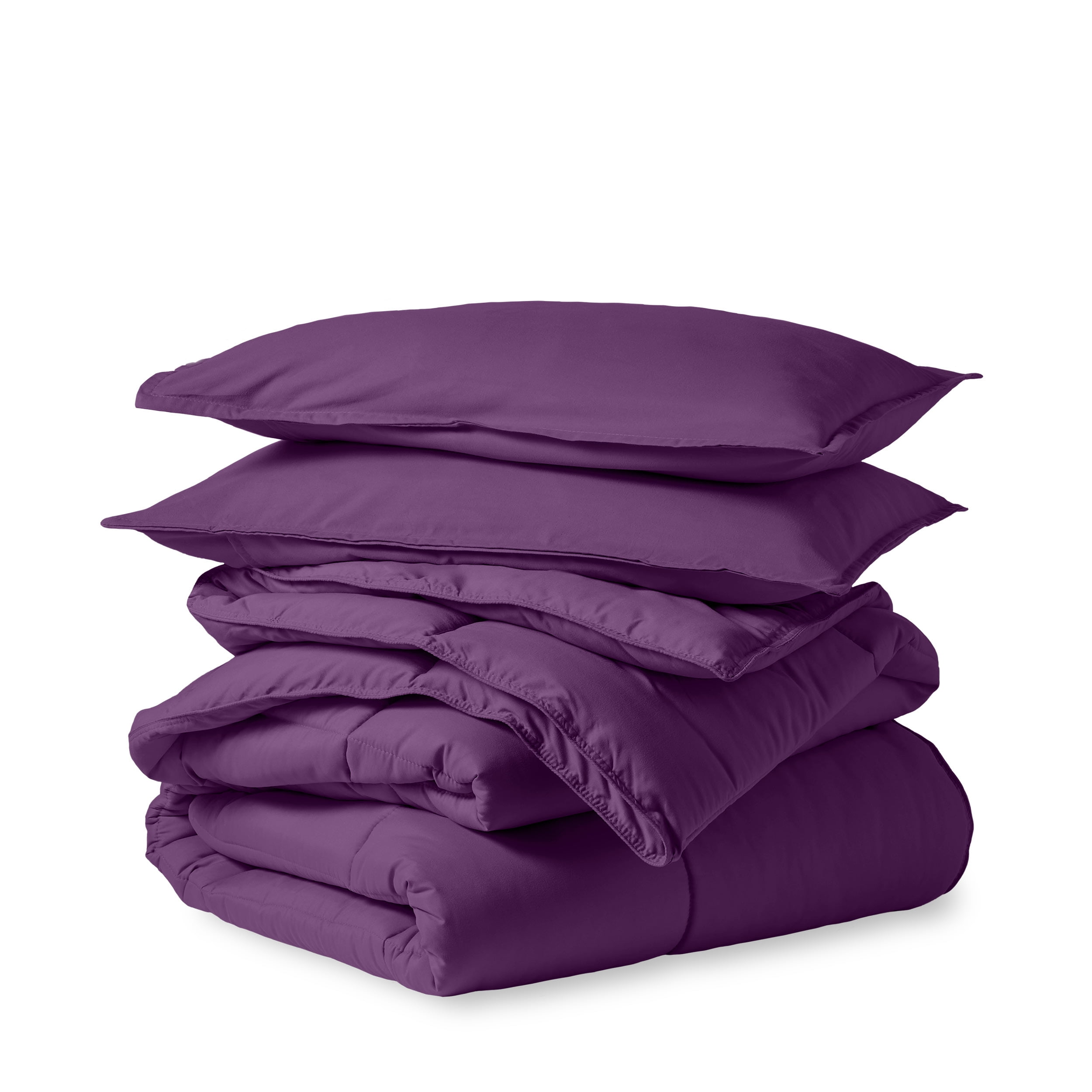 Plum Queen Ultra-Soft Microfiber Comforter Set - 3 Pieces