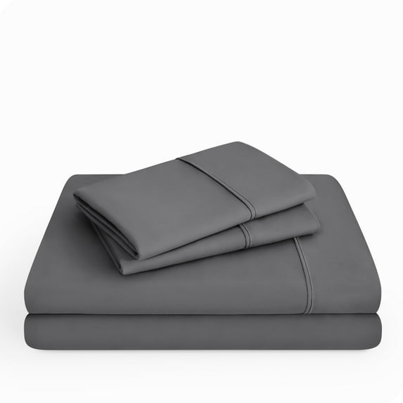 Bare Home Gray Microfiber Sheet Set, Wrinkle Resistant, Deep Pocket, Queen