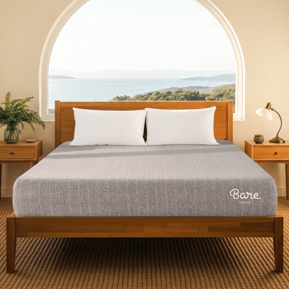 Bare Home King Mattress - Medium Firm - Extra Thick Visco Elastic Memory Foam - CertiPUR-US Certified - Support & Pressure Relief - Minimal Motion Transfer - 100 Night Trial
