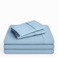 thumbnail image 1 of Bare Home Light Blue Microfiber Sheet Set, Wrinkle Resistant, Deep Pocket, Split King, 1 of 6
