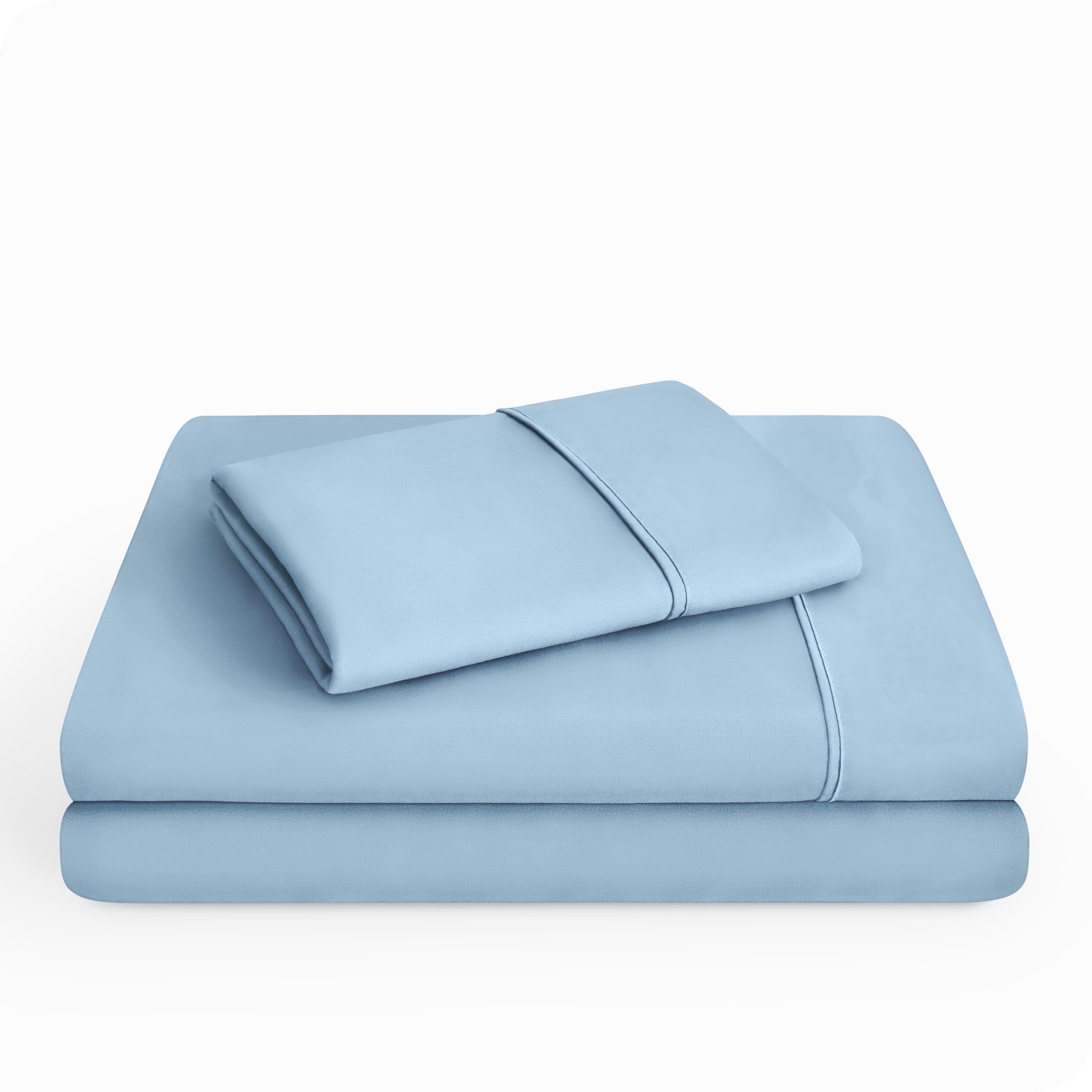 Bare Home Light Blue Microfiber Sheet Set, Wrinkle Resistant, Deep Pocket, Twin