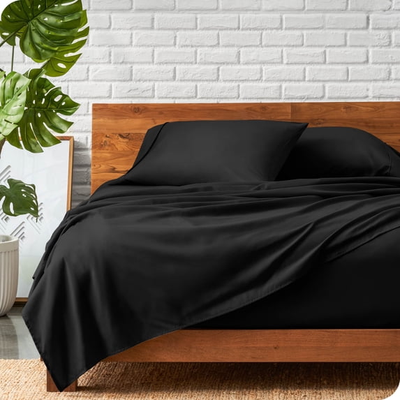 Bare Home Lightweight Coverlet Bedspread & Microfiber Sheet Set Bundle Coverlet Set: Light Grey, Sheet Set: Black Twin XL 5 Piece