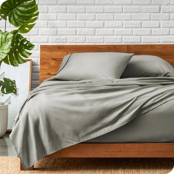Bare Home Lightweight Coverlet Bedspread & Microfiber Sheet Set Bundle Coverlet Set: Light Grey, Sheet Set: Light Grey Full 7 Piece