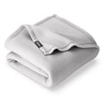 thumbnail image 1 of Bare Home  Lightweight Polar Fleece Blanket Light Grey Throw/Travel, 1 of 10