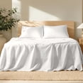 thumbnail image 1 of Bare Home Linen Sheet Set - Deep Pocket - Breathable - 3-Pieces - Twin, White, 1 of 10