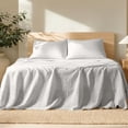 thumbnail image 1 of Bare Home Linen Sheet Set - Deep Pocket - Breathable - 4-Pieces - Full, Glacier Gray, 1 of 10