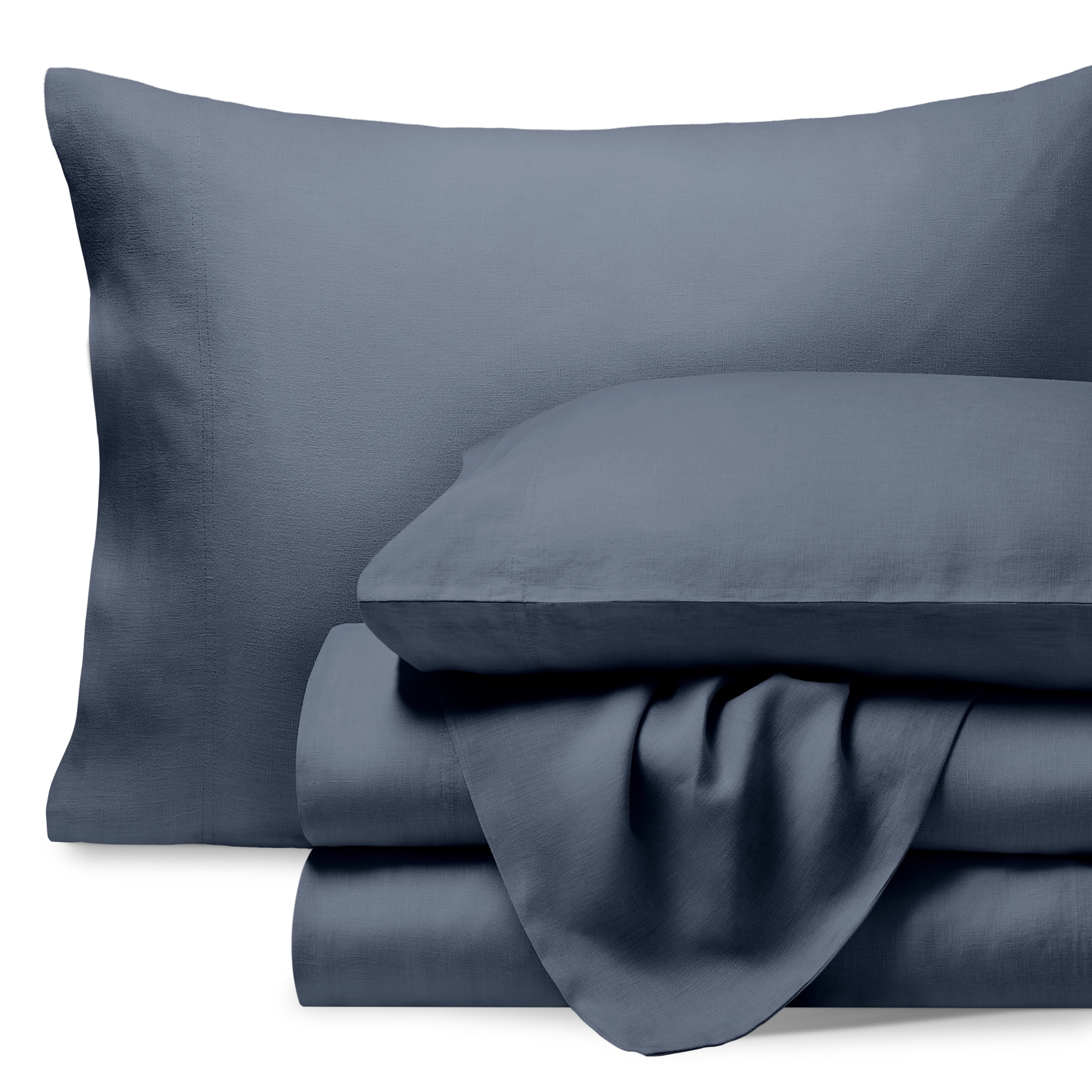 Indigo Queen Organic Linen Sheet Set