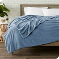 thumbnail image 1 of Bare Home Luxurious Ultra Soft Premium Microplush Fleece Blanket, Full/Queen, Coronet Blue, 1 of 5