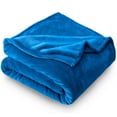 thumbnail image 1 of Bare Home Luxurious Ultra Soft Premium Microplush Fleece Blanket, Full/Queen, Medium Blue, 1 of 6