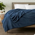 thumbnail image 1 of Bare Home Luxurious Ultra Soft Premium Microplush Fleece Blanket, King, Dark Blue, 1 of 5