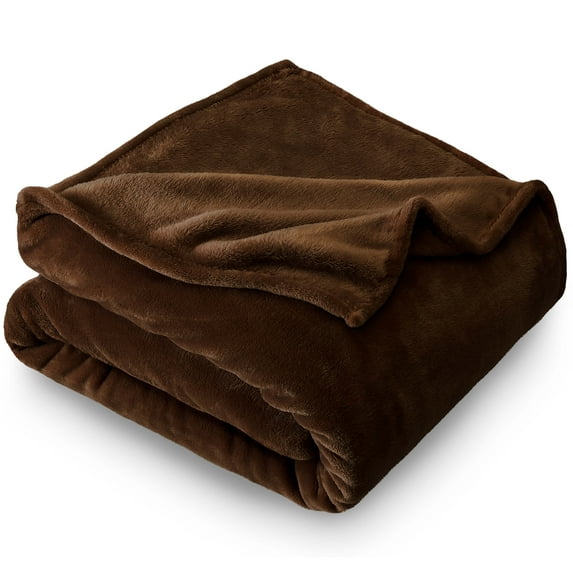 Bare Home Luxurious Ultra Soft Premium Microplush Fleece Blanket, Throw, Cocoa