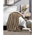 thumbnail image 1 of Bare Home Luxurious Ultra Soft Premium Microplush Fleece Blanket, Throw, Taupe, 1 of 5