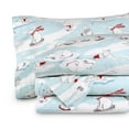 thumbnail image 1 of Bare Home Luxury 100% Cotton Flannel Queen Sheet Set, Deep Pocket, 4-Piece, Polar Bears, 1 of 10