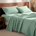 thumbnail image 1 of Bare Home Luxury 100% Cotton Flannel Twin-XL Sheet Set, Deep Pocket, 3-Piece, Mint, 1 of 10