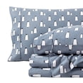thumbnail image 1 of Bare Home Luxury 100% Cotton Flannel Twin-XL Sheet Set, Deep Pocket, 3-Piece, Penguin, 1 of 9