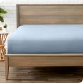 thumbnail image 1 of Bare Home Luxury 1800 Collection Fitted Sheet, Ultra-Soft, Deep Pocket, Full, Dusty Blue, 1 of 8