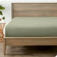 thumbnail image 1 of Bare Home Luxury 1800 Collection Fitted Sheet, Ultra-Soft, Deep Pocket, Full, Sage, 1 of 8